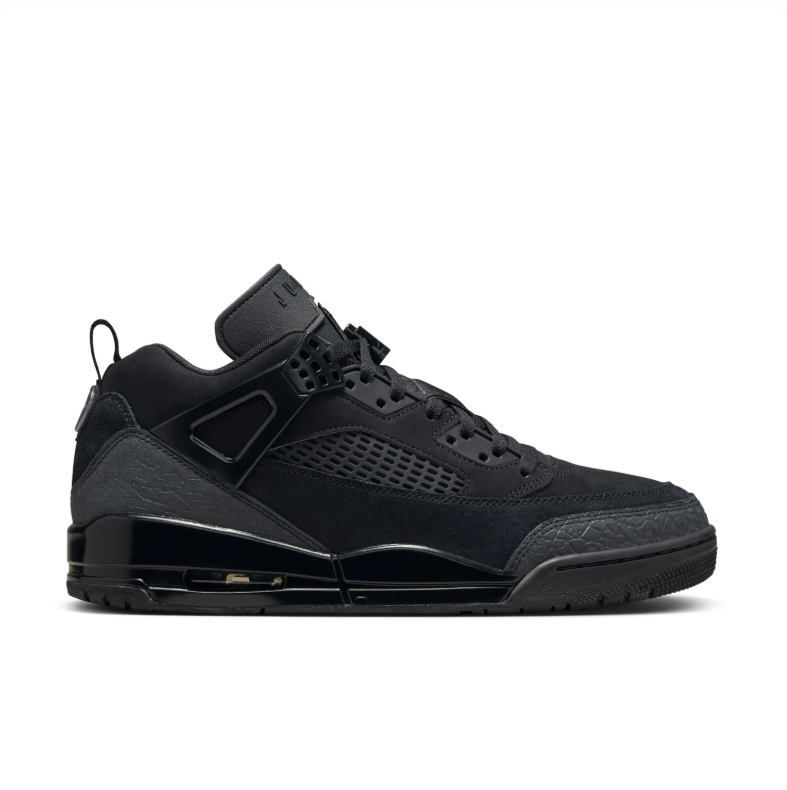 Jordan All-Black Sneakers with Textured Overlays