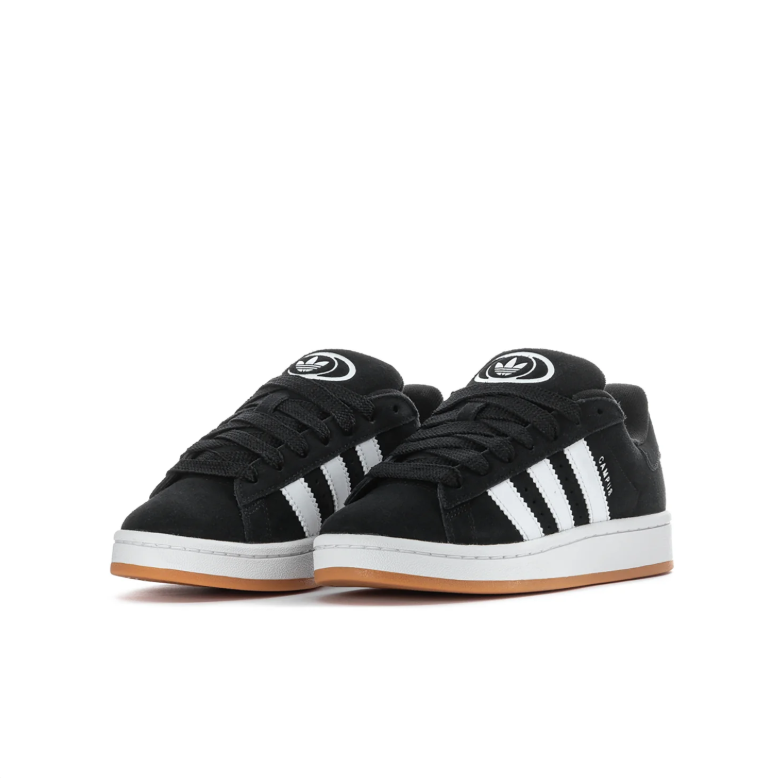 adidas Campus Black & White Sneakers with Gum Sole