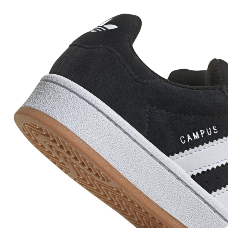adidas Campus Black & White Sneakers with Gum Sole