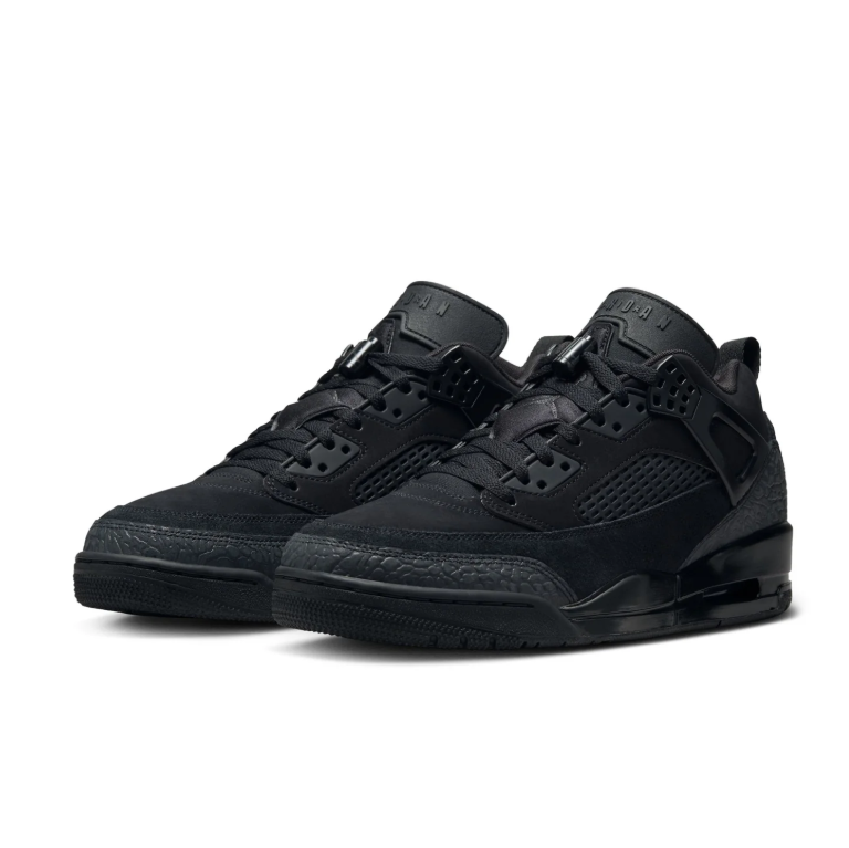 Jordan All-Black Sneakers with Textured Overlays