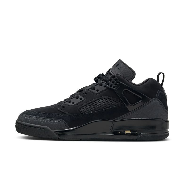 Jordan All-Black Sneakers with Textured Overlays