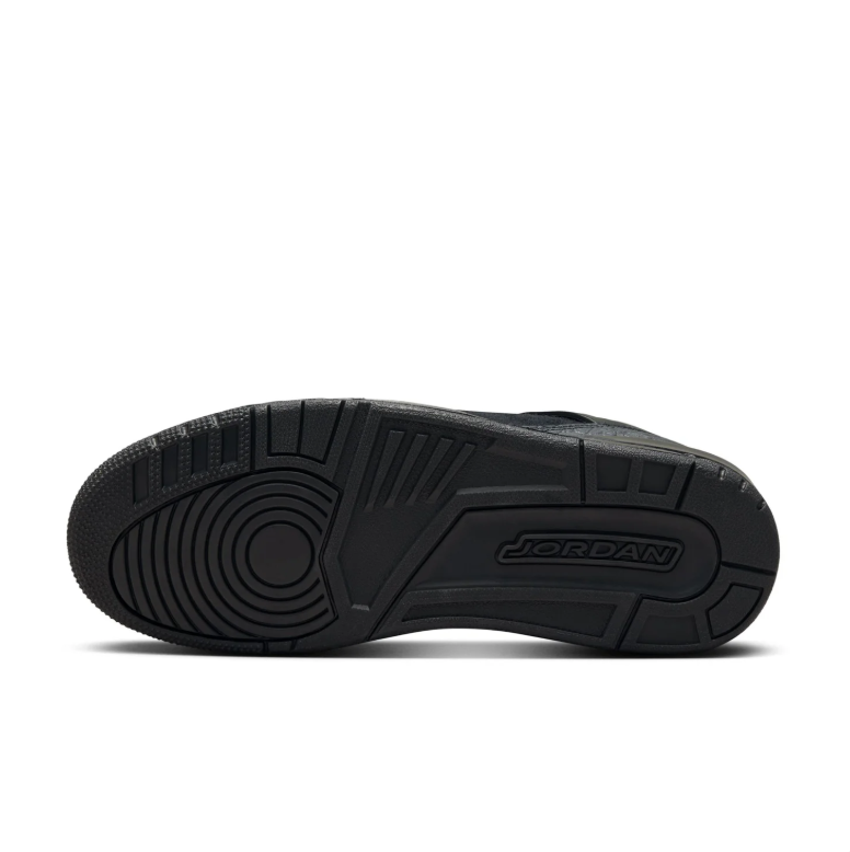 Jordan All-Black Sneakers with Textured Overlays