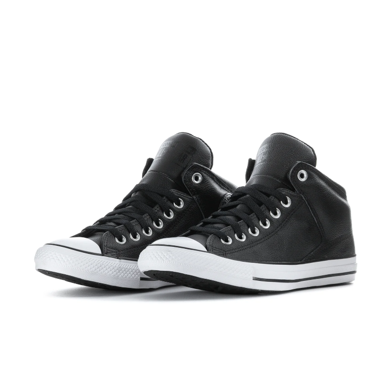 Converse All Star Black & White Mid-Top Sneakers