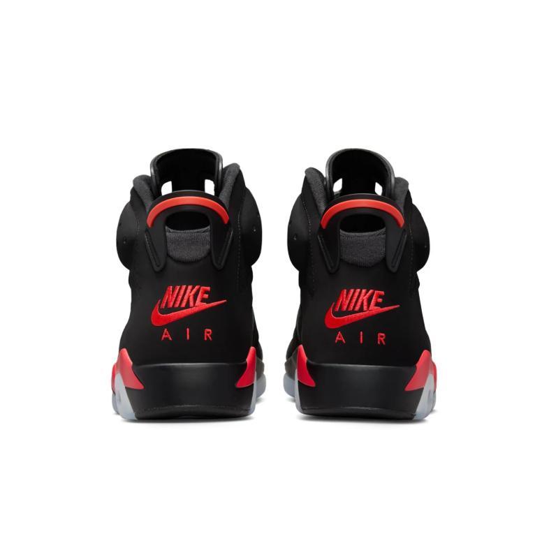 Jordan Black & Red High-Top Sneakers with Icy Sole