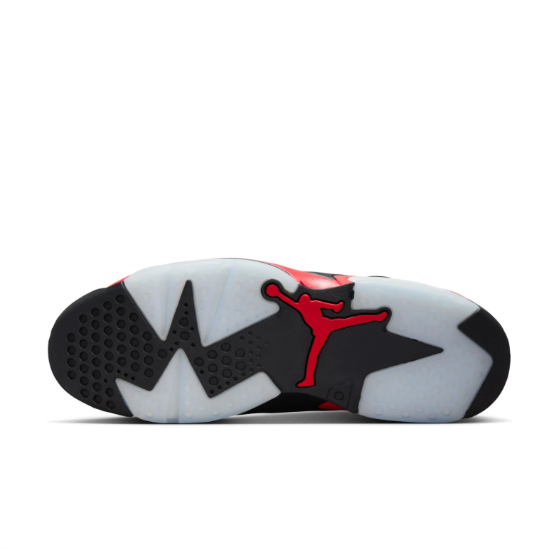 Jordan Black & Red High-Top Sneakers with Icy Sole