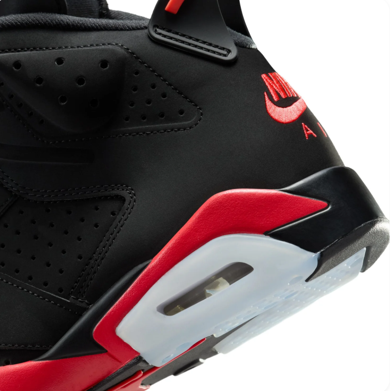 Jordan Black & Red High-Top Sneakers with Icy Sole