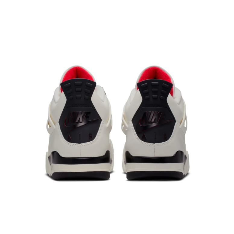 Jordan White & Black Sneakers with Red Accents