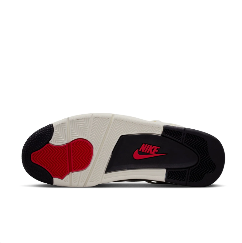 Jordan White & Black Sneakers with Red Accents