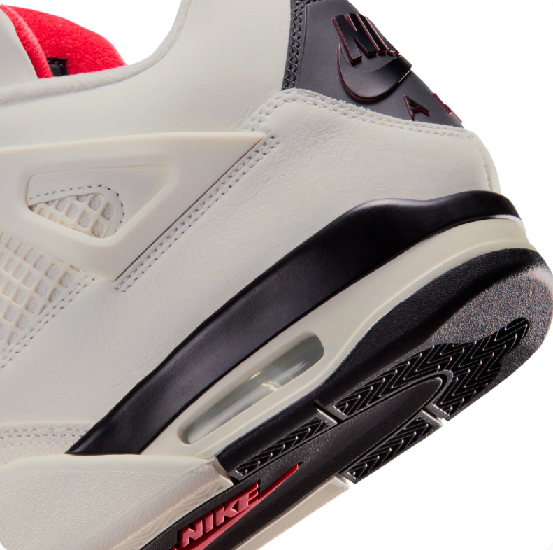 Jordan White & Black Sneakers with Red Accents