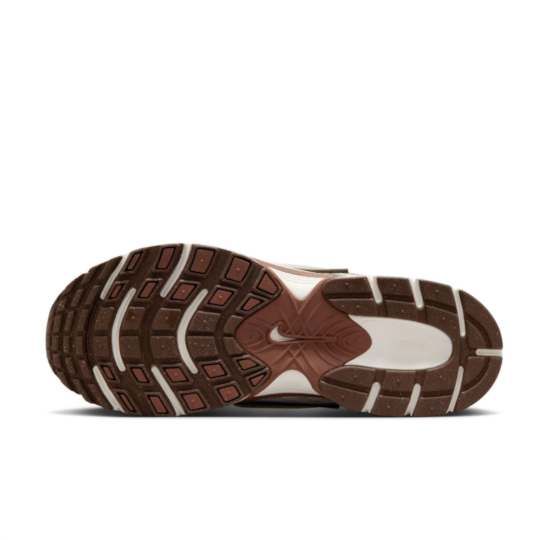 Nike Cream & Metallic Silver Sneakers with Brown Accents