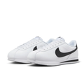 Nike White & Black Low-Top Sneakers with Herringbone Sole