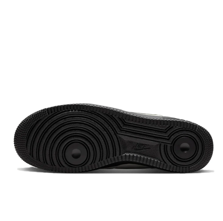 Nike Air Force 1 Light Gray & Black Low-Top Sneakers