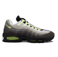 Nike Air Max 95 Gray & Black Sneakers with Mismatched Neon Accents