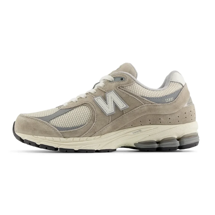 New Balance 2002R Beige & Gray Mesh Sneakers