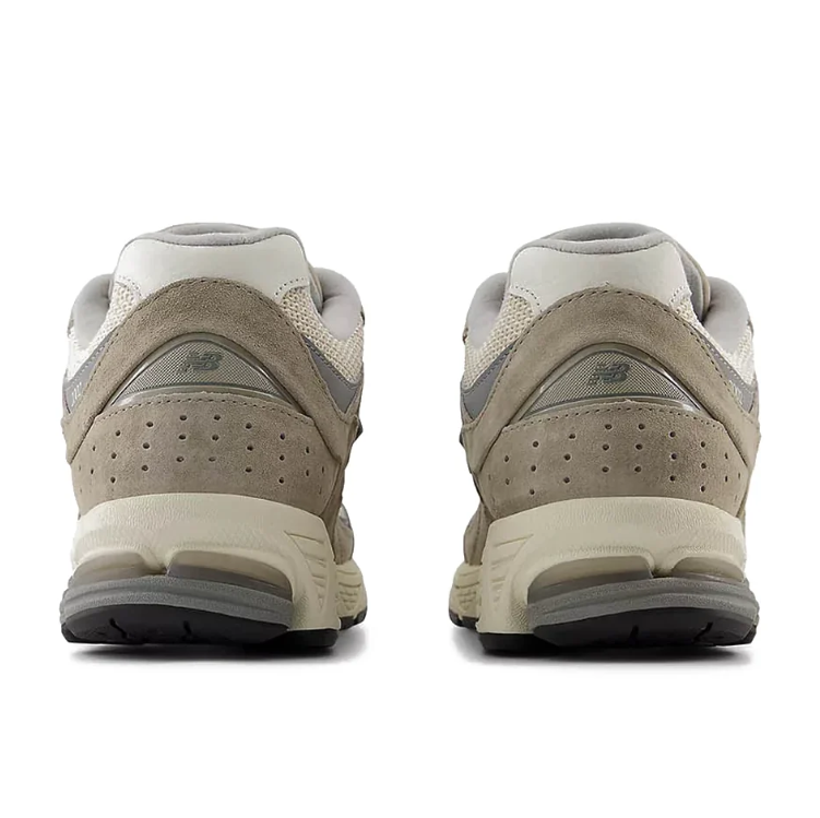 New Balance 2002R Beige & Gray Mesh Sneakers