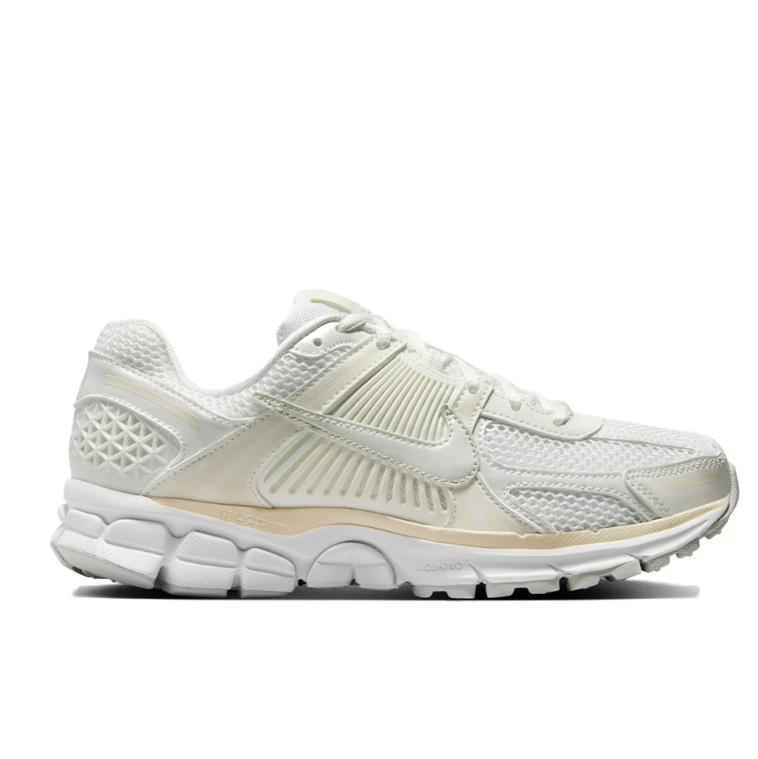 Nike White & Cream Mesh Low-Top Sneakers with Segmented Sole