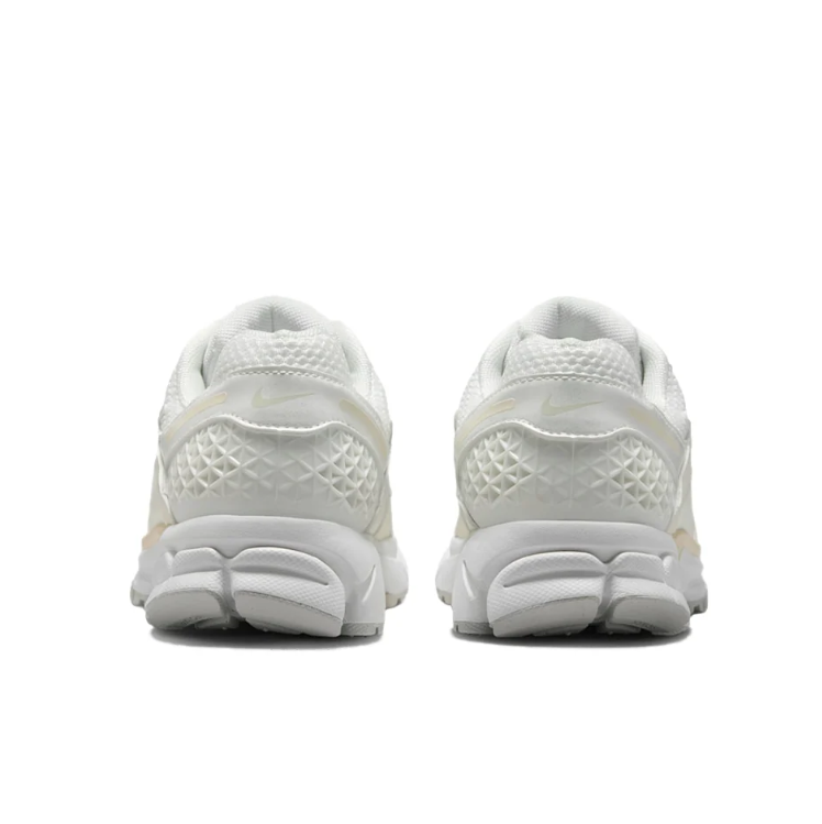 Nike White & Cream Mesh Low-Top Sneakers with Segmented Sole