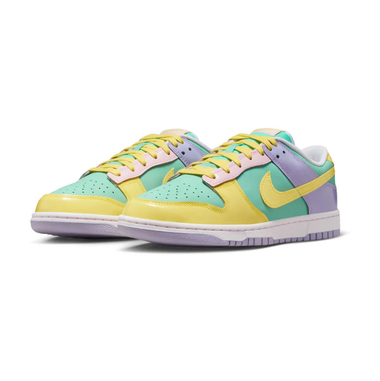 Nike Pastel Mint, Yellow & Lavender Low-Top Sneakers